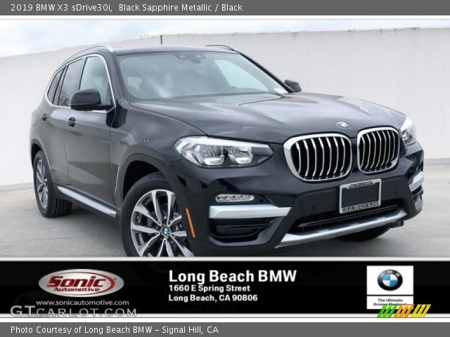 2019 BMW X3 sDrive30i in Black Sapphire Metallic