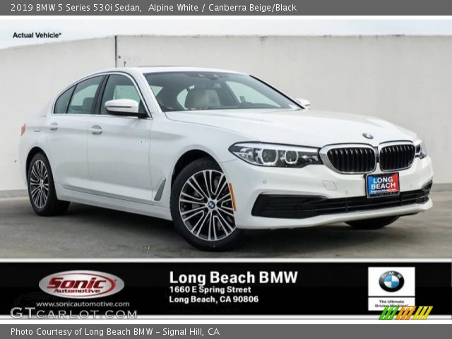 2019 BMW 5 Series 530i Sedan in Alpine White
