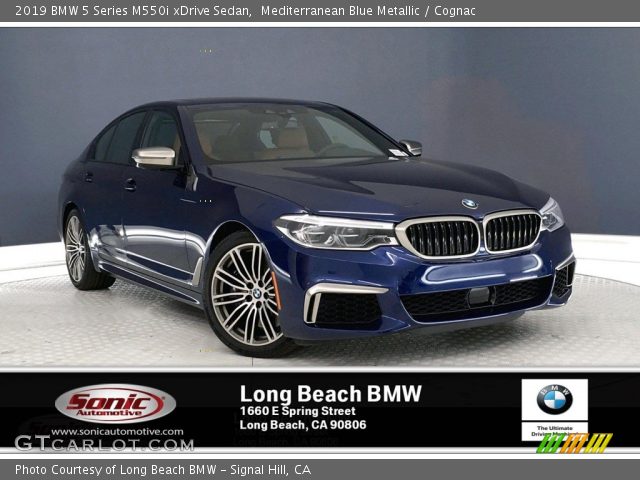 2019 BMW 5 Series M550i xDrive Sedan in Mediterranean Blue Metallic