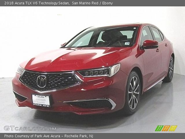 2018 Acura TLX V6 Technology Sedan in San Marino Red