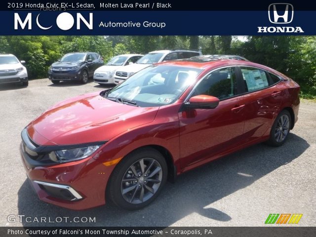 2019 Honda Civic EX-L Sedan in Molten Lava Pearl