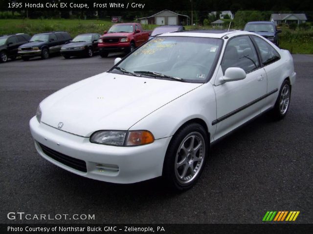 Frost White 1995 Honda Civic Ex Coupe Grey Interior