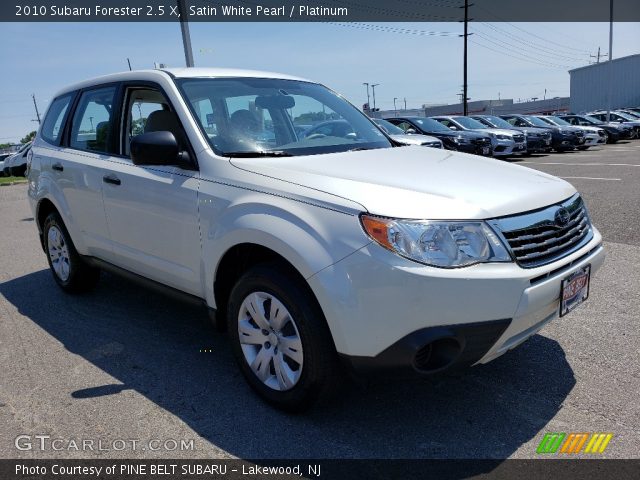 2010 Subaru Forester 2.5 X in Satin White Pearl