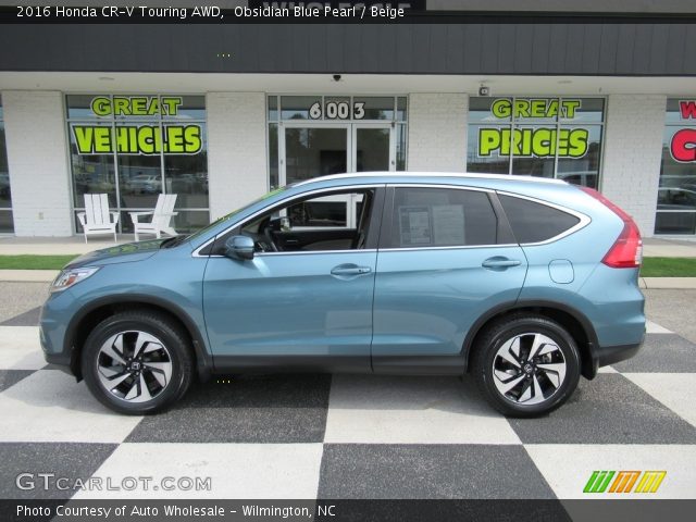 2016 Honda CR-V Touring AWD in Obsidian Blue Pearl