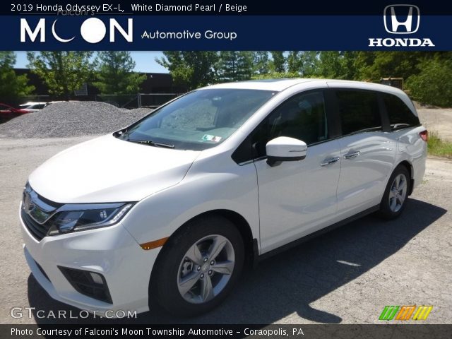 2019 Honda Odyssey EX-L in White Diamond Pearl