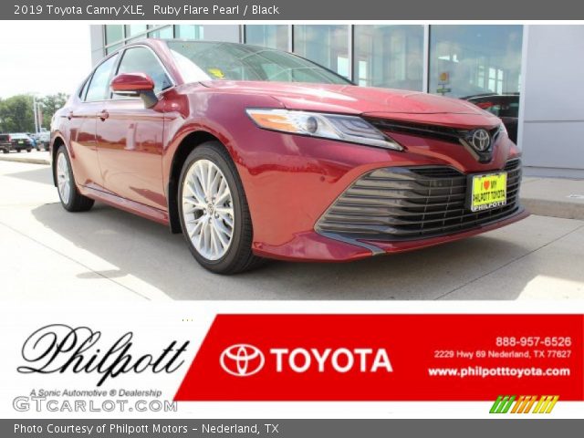 2019 Toyota Camry XLE in Ruby Flare Pearl