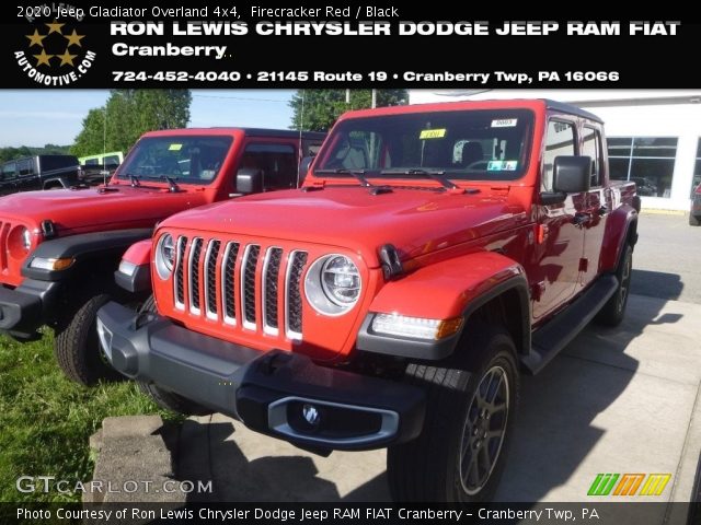 2020 Jeep Gladiator Overland 4x4 in Firecracker Red