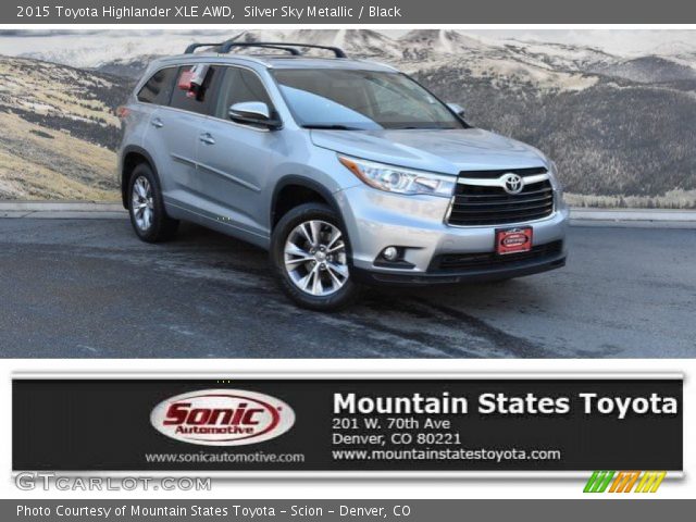 2015 Toyota Highlander XLE AWD in Silver Sky Metallic