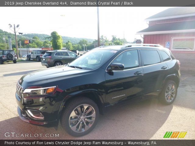 2019 Jeep Cherokee Overland 4x4 in Diamond Black Crystal Pearl