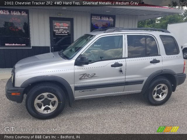 2003 Chevrolet Tracker ZR2 4WD Hard Top in Silverleaf Metallic