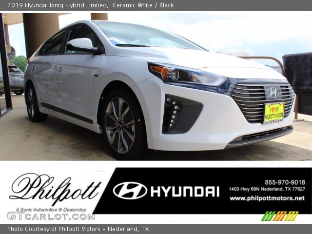 2019 Hyundai Ioniq Hybrid Limited in Ceramic White