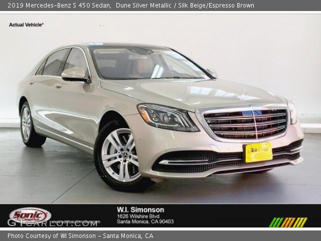 2019 Mercedes-Benz S 450 Sedan in Dune Silver Metallic