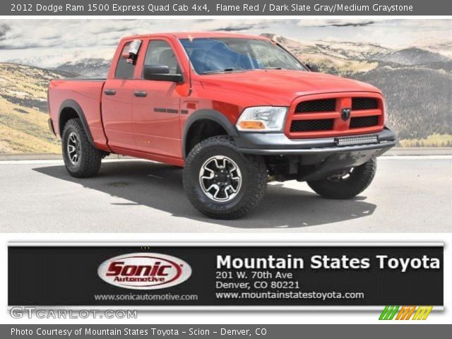 2012 Dodge Ram 1500 Express Quad Cab 4x4 in Flame Red