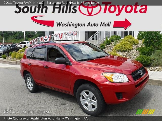 2011 Toyota RAV4 I4 4WD in Barcelona Red Metallic