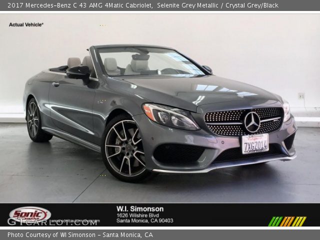 2017 Mercedes-Benz C 43 AMG 4Matic Cabriolet in Selenite Grey Metallic