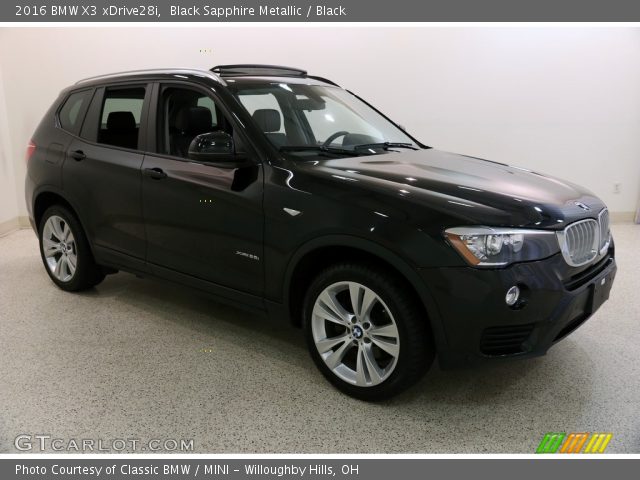 2016 BMW X3 xDrive28i in Black Sapphire Metallic