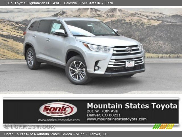 2019 Toyota Highlander XLE AWD in Celestial Silver Metallic