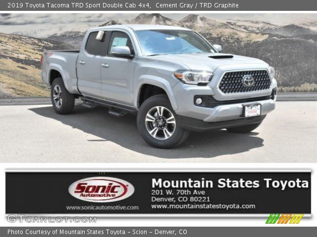 2019 Toyota Tacoma TRD Sport Double Cab 4x4 in Cement Gray