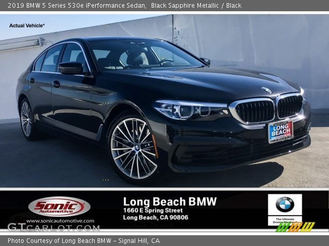 2019 BMW 5 Series 530e iPerformance Sedan in Black Sapphire Metallic