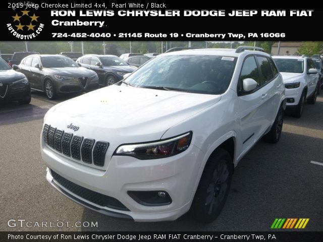 2019 Jeep Cherokee Limited 4x4 in Pearl White