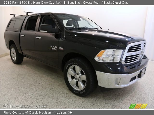 2016 Ram 1500 Big Horn Crew Cab 4x4 in Brilliant Black Crystal Pearl