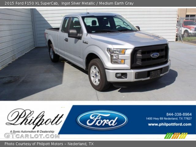 2015 Ford F150 XL SuperCab in Ingot Silver Metallic