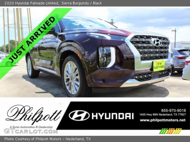 2020 Hyundai Palisade Limited in Sierra Burgundy