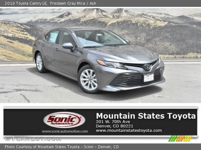 2019 Toyota Camry LE in Predawn Gray Mica