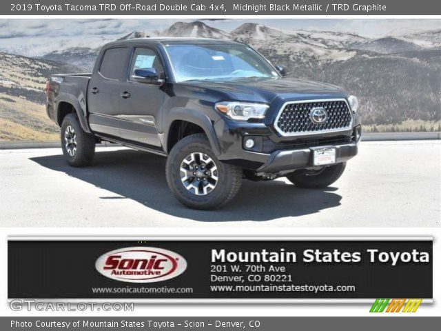 2019 Toyota Tacoma TRD Off-Road Double Cab 4x4 in Midnight Black Metallic