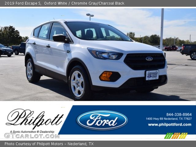 2019 Ford Escape S in Oxford White