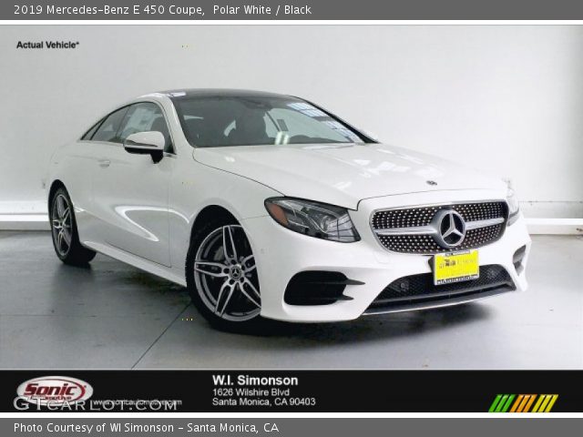 2019 Mercedes-Benz E 450 Coupe in Polar White