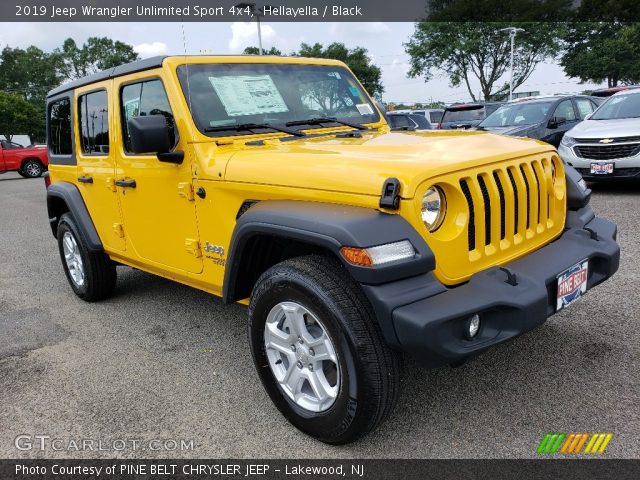 2019 Jeep Wrangler Unlimited Sport 4x4 in Hellayella