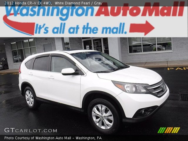 2012 Honda CR-V EX 4WD in White Diamond Pearl