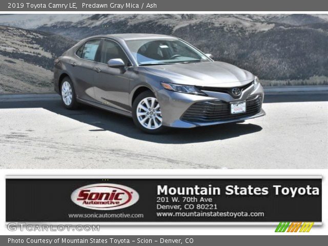 2019 Toyota Camry LE in Predawn Gray Mica