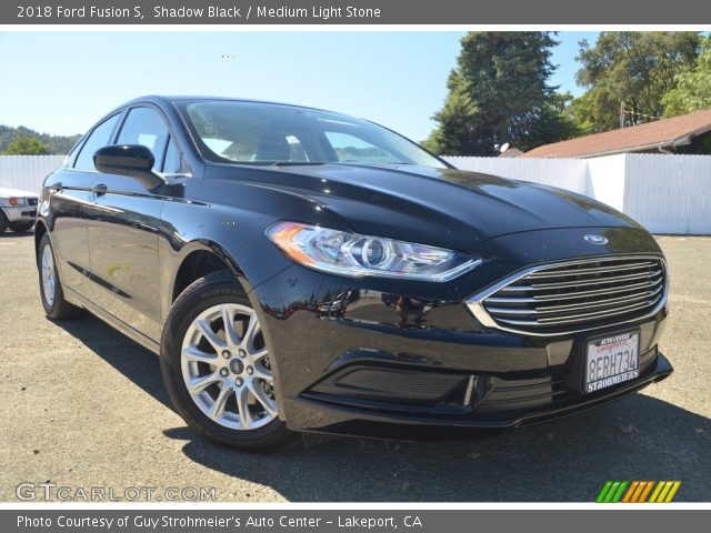 2018 Ford Fusion S in Shadow Black