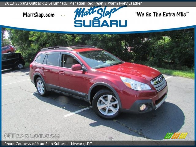 2013 Subaru Outback 2.5i Limited in Venetian Red Pearl