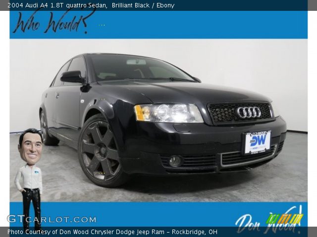 2004 Audi A4 1.8T quattro Sedan in Brilliant Black