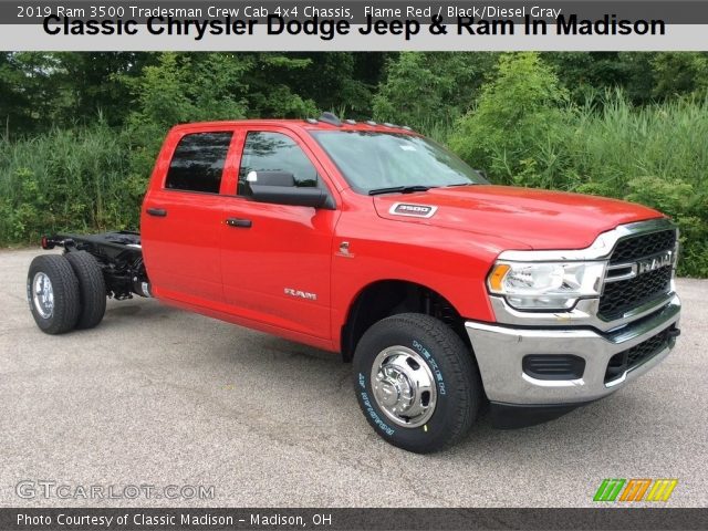 2019 Ram 3500 Tradesman Crew Cab 4x4 Chassis in Flame Red