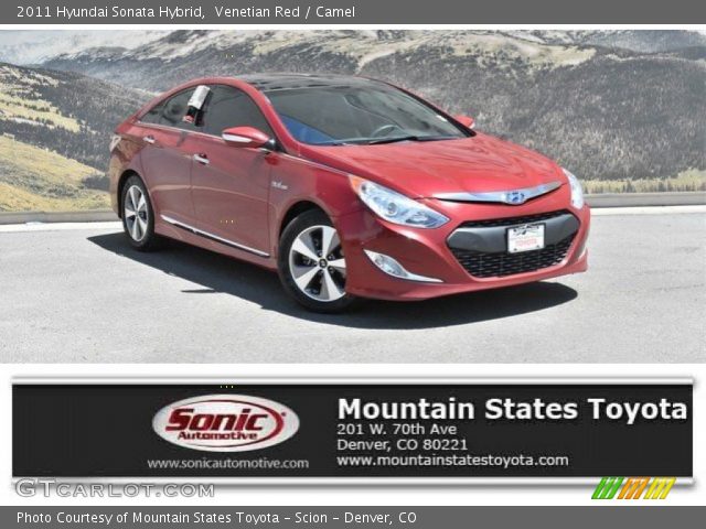 2011 Hyundai Sonata Hybrid in Venetian Red