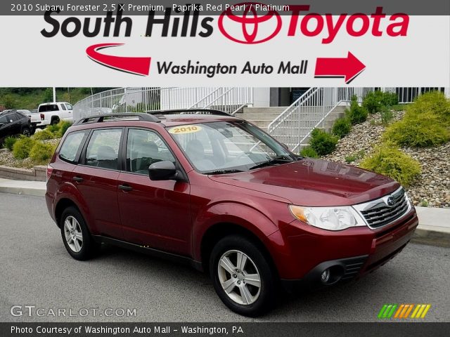 2010 Subaru Forester 2.5 X Premium in Paprika Red Pearl