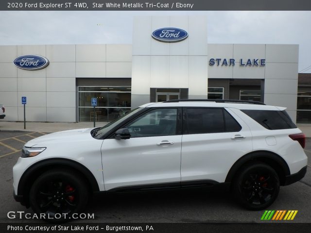 2020 Ford Explorer ST 4WD in Star White Metallic Tri-Coat