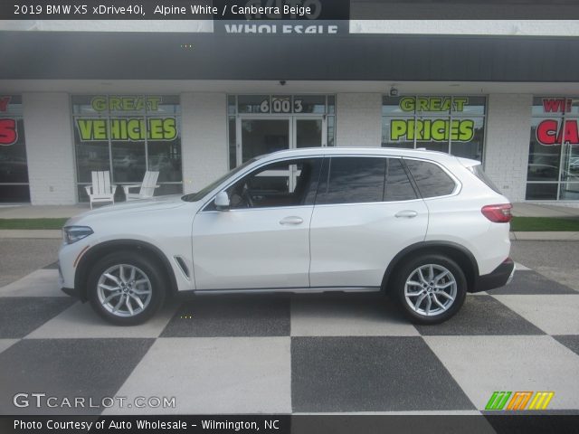 2019 BMW X5 xDrive40i in Alpine White