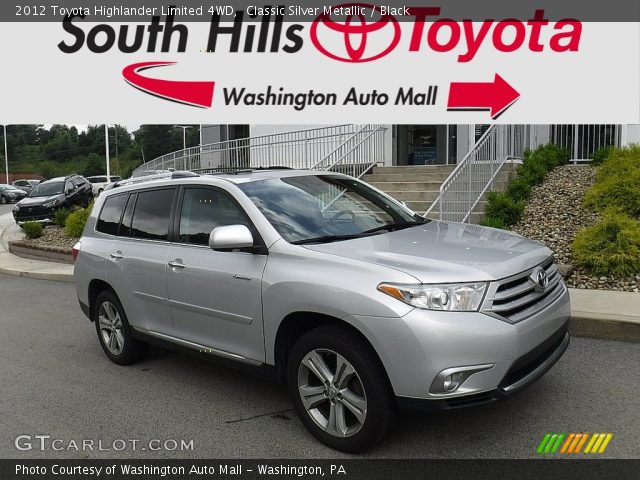 2012 Toyota Highlander Limited 4WD in Classic Silver Metallic