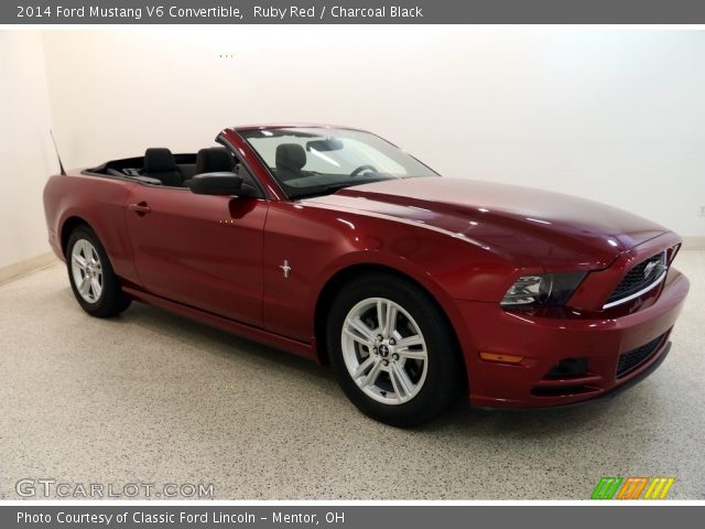 2014 Ford Mustang V6 Convertible in Ruby Red