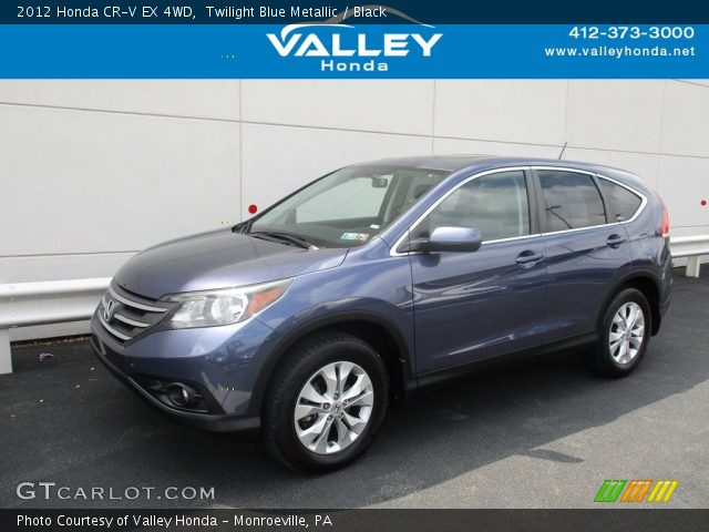 2012 Honda CR-V EX 4WD in Twilight Blue Metallic