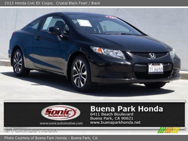 2013 Honda Civic EX Coupe in Crystal Black Pearl