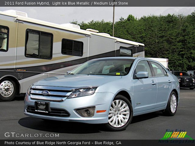 2011 Ford Fusion Hybrid in Light Ice Blue Metallic