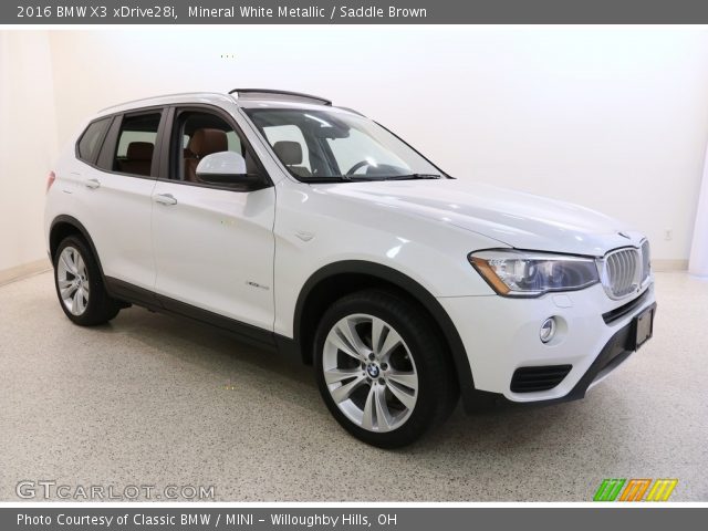2016 BMW X3 xDrive28i in Mineral White Metallic