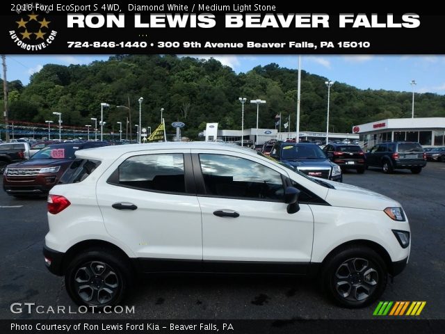 2018 Ford EcoSport S 4WD in Diamond White