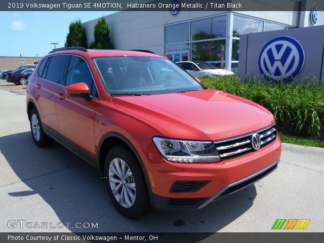 2019 Volkswagen Tiguan SE 4MOTION in Habanero Orange Metallic